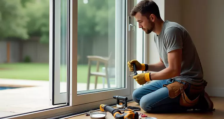 Squeaky Sliding Patio Doors in Belmont, CA