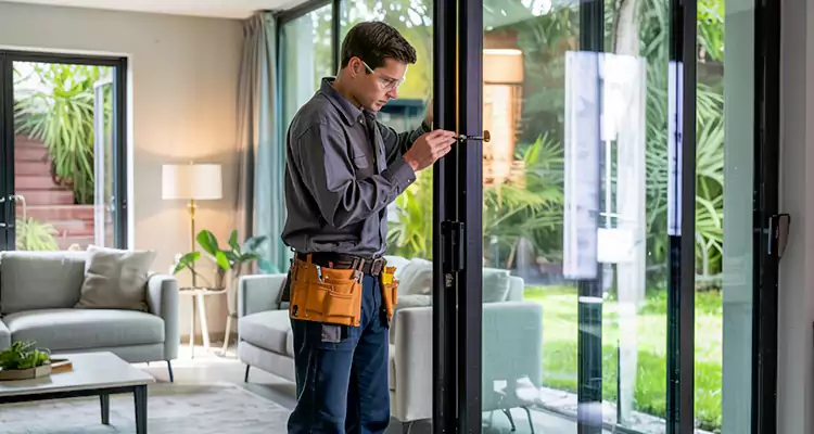 Sliding Door Jamb Lock Repair in Belmont, CA