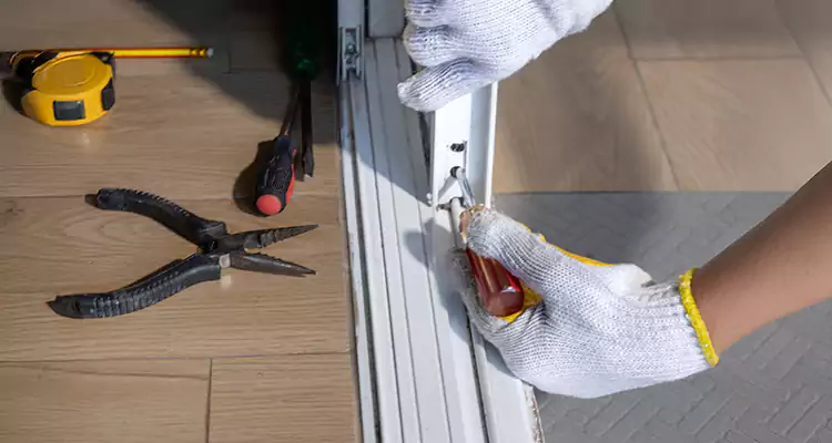 Closet Sliding Door Track Repair in Belmont, CA