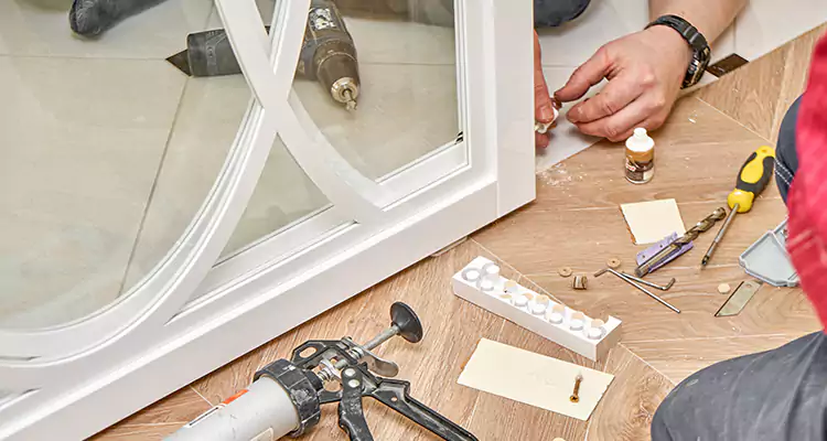 Interior Patio Door Casing Repair in Belmont, CA