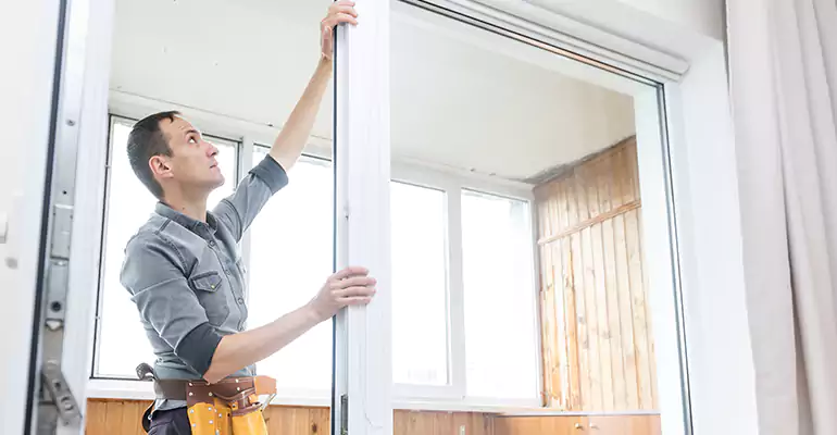 Aluminum Storefront Door Repair in Belmont, CA